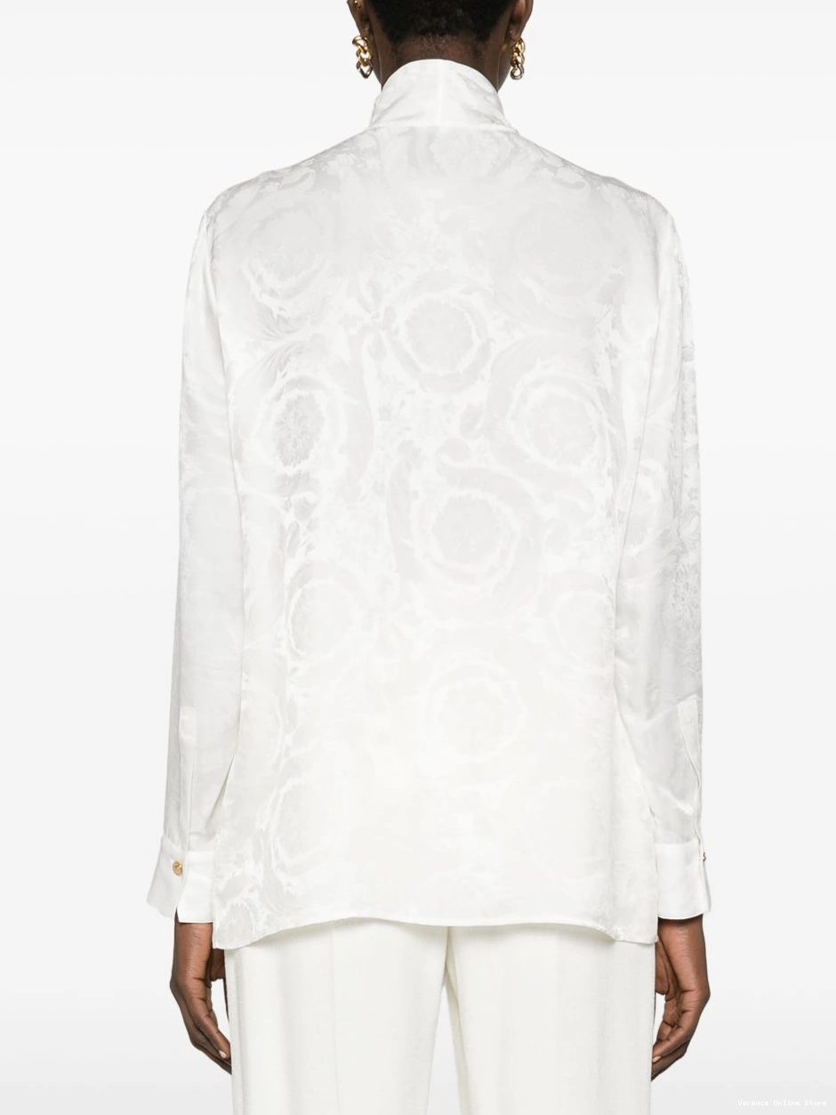 Cheap Women blouse Barocco-jacquard satin Versace 0713